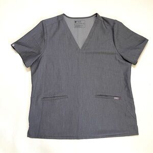 Figs graphite gray Casma scrub top XXL